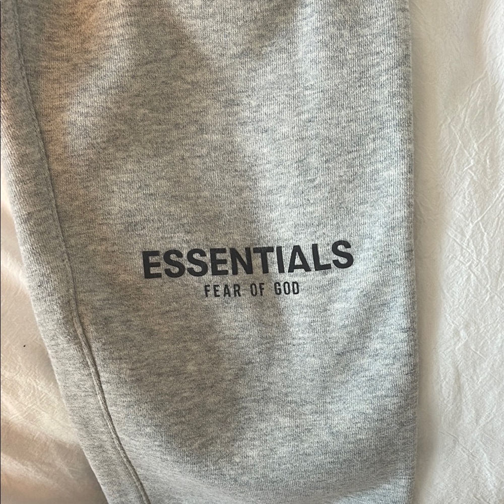 Fear of God Essentials Light Gray Joggers